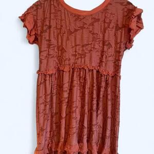 Anthropologie Textured Lace Babydoll Dress – XXS
